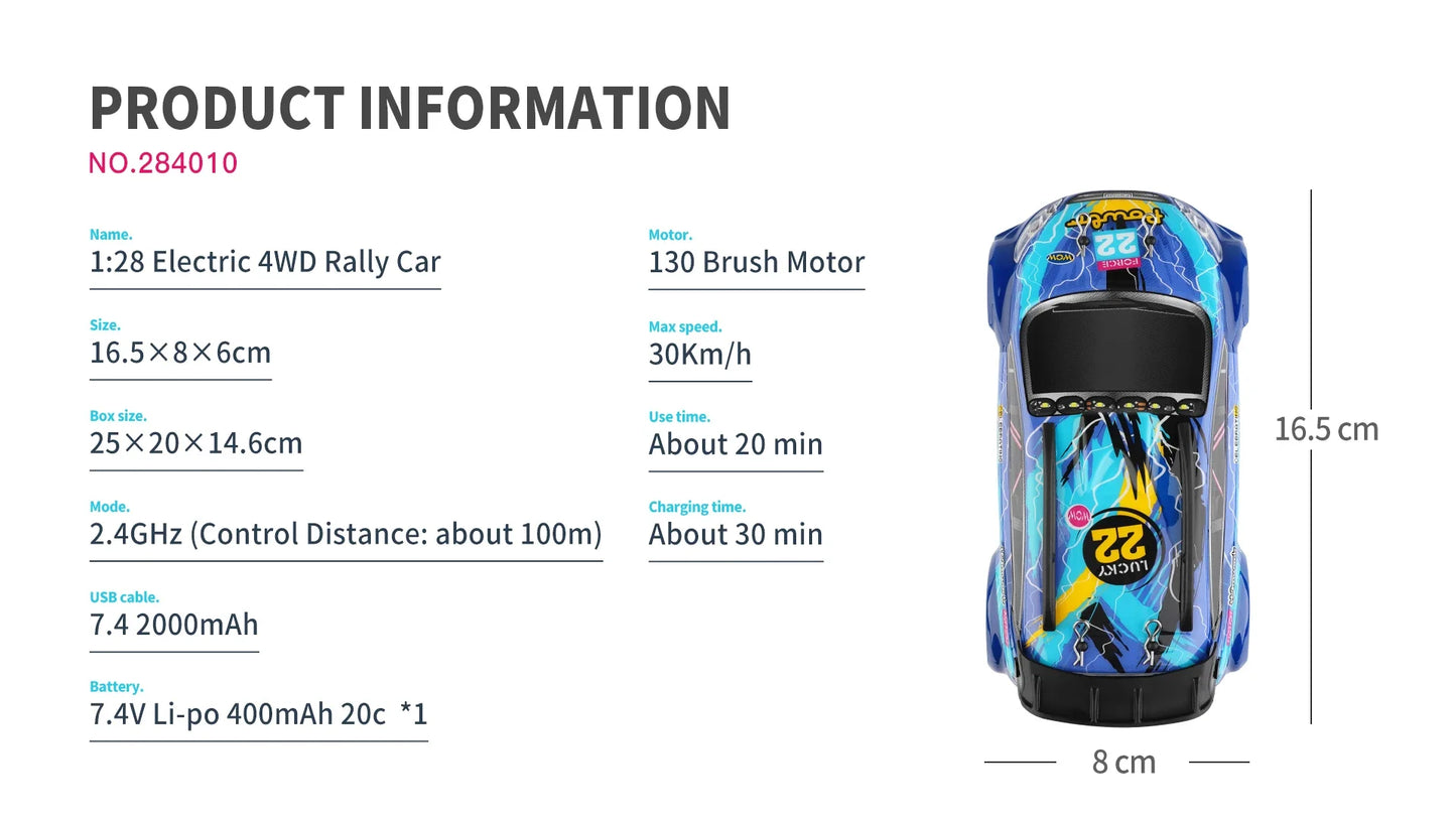 WLtoys 1:28 284010 284161 2.4G Racing Mini RC Car 30KM/H 4WD Electric High Speed Remote Control Drift Toys for Children Gifts