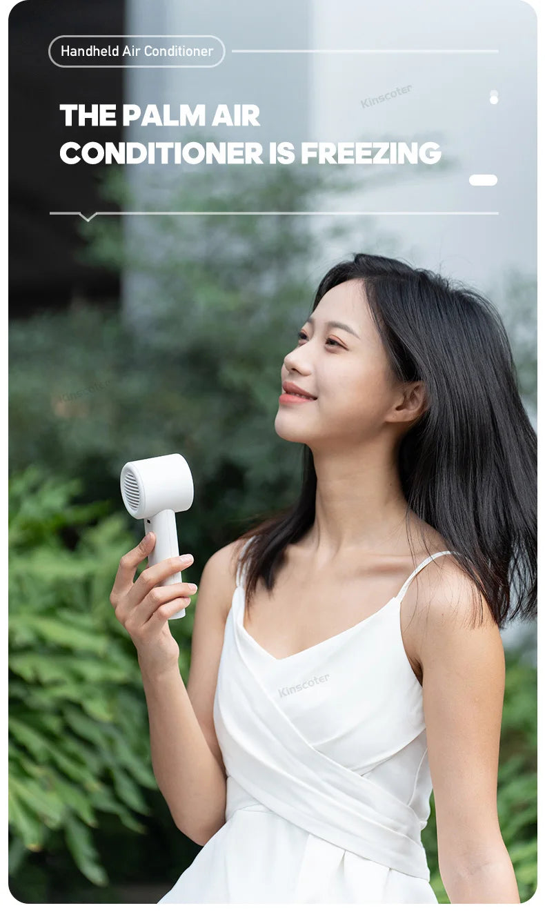 New Digital Handheld Fan High Speed Wind 100 Speeds Cooler Fan Ventilator Turbo Fan Air Circulator Handfan