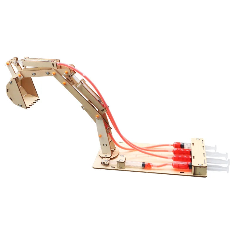 Hydraulic Excavator DIY Student Technology Small Production Science and Education Toy Model Science Experiment Toy