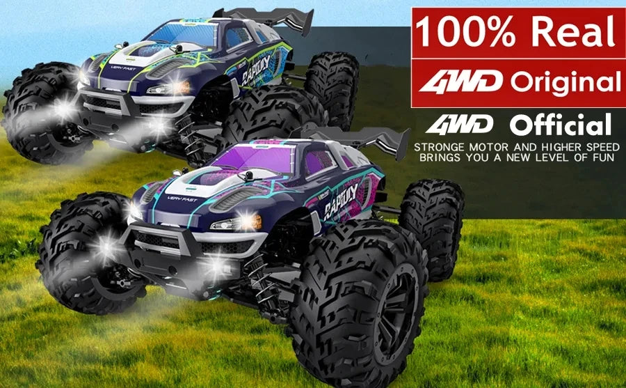 Super Brushless 80KM or 50KM/H 4WD RC Car With LED Remote Control Cars High Speed Drift Racing 4x4 Off Road Truck Kid Adult Toy