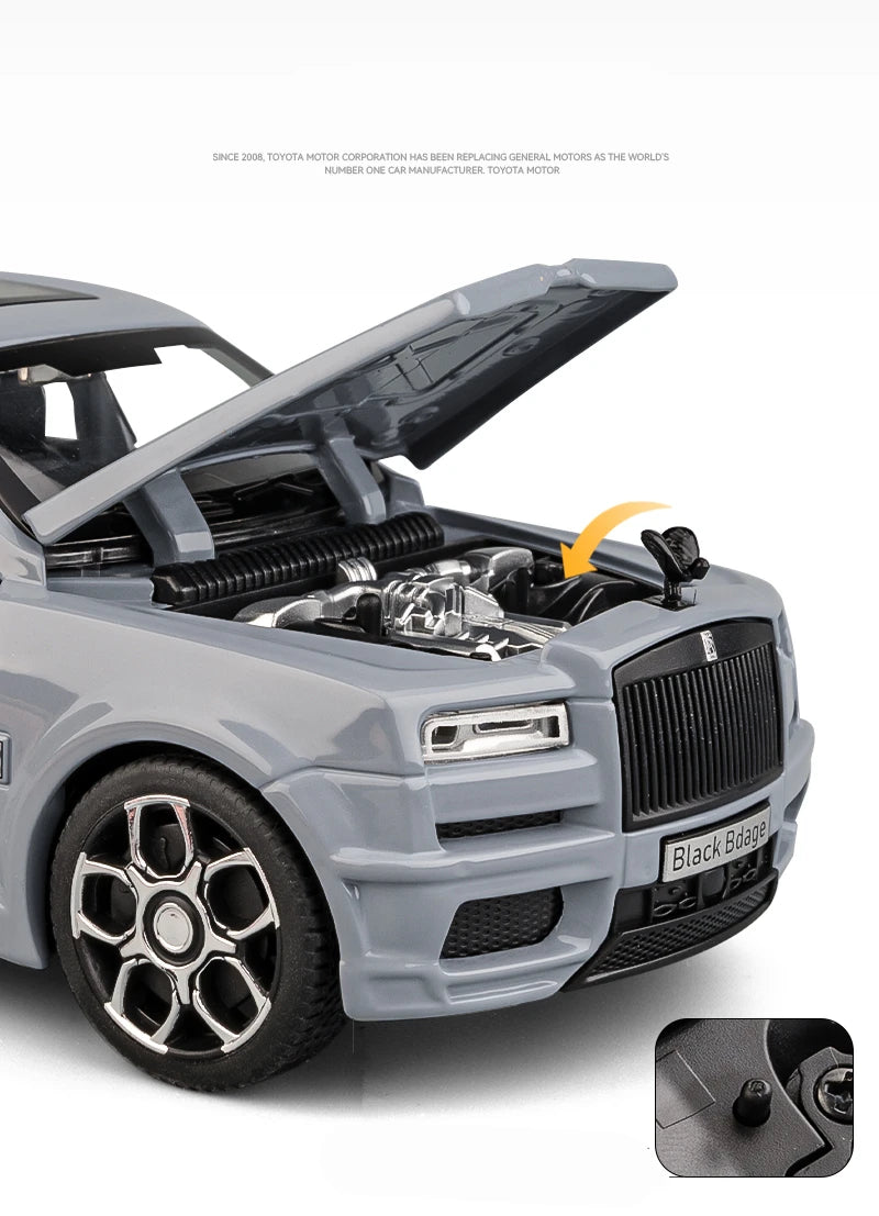 1:32 Rolls Royce SUV Cullinan Alloy Car Model Diecasts Metal Toy Car Model Simulation Sound and Light Collection Childrens Gifts