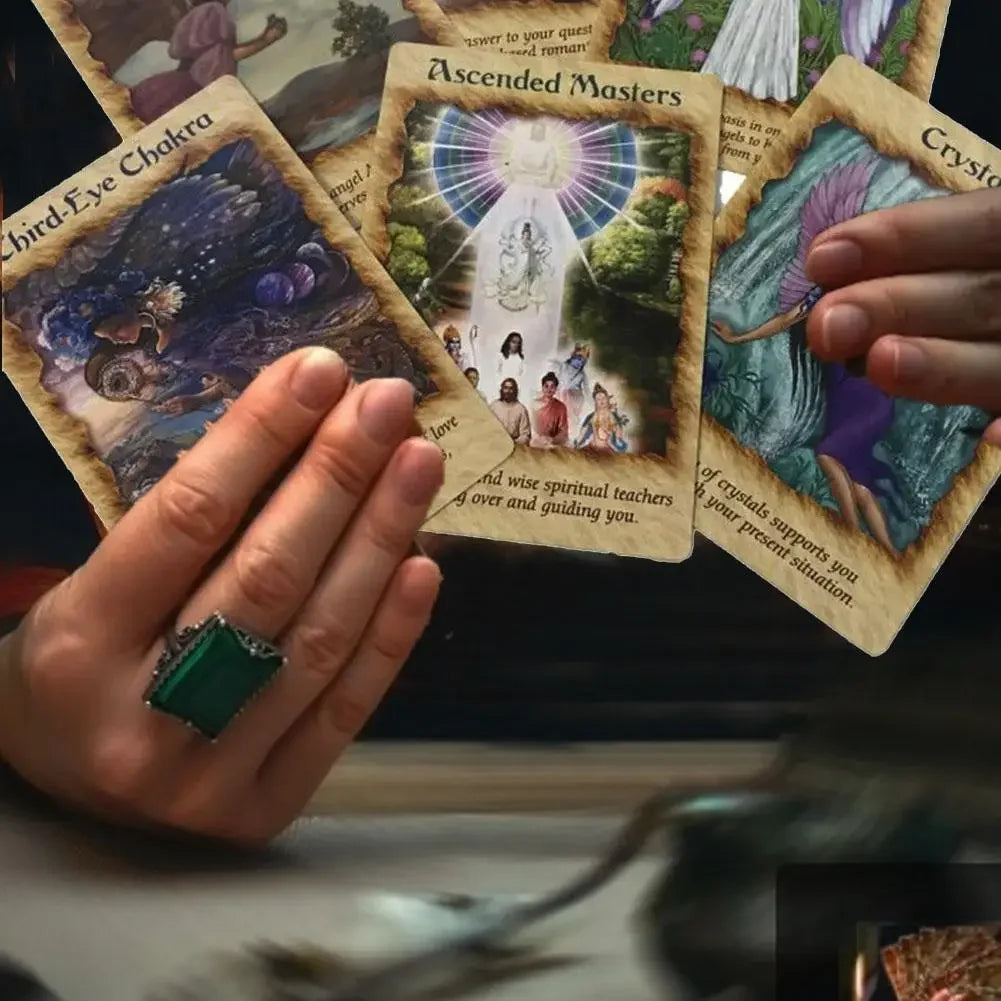 Angel Therapy Oracle cards PDF Guidebook Tarot cards deck board games for family party women kids toys