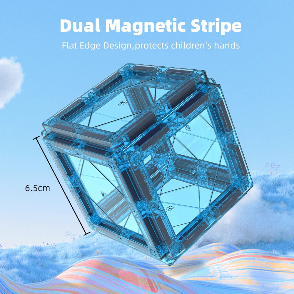 Romboss Magnetic Designer Construction Set Plastic Magnetic Sheet Construction Building Puzzle Boys Girls Children Toys Gifts