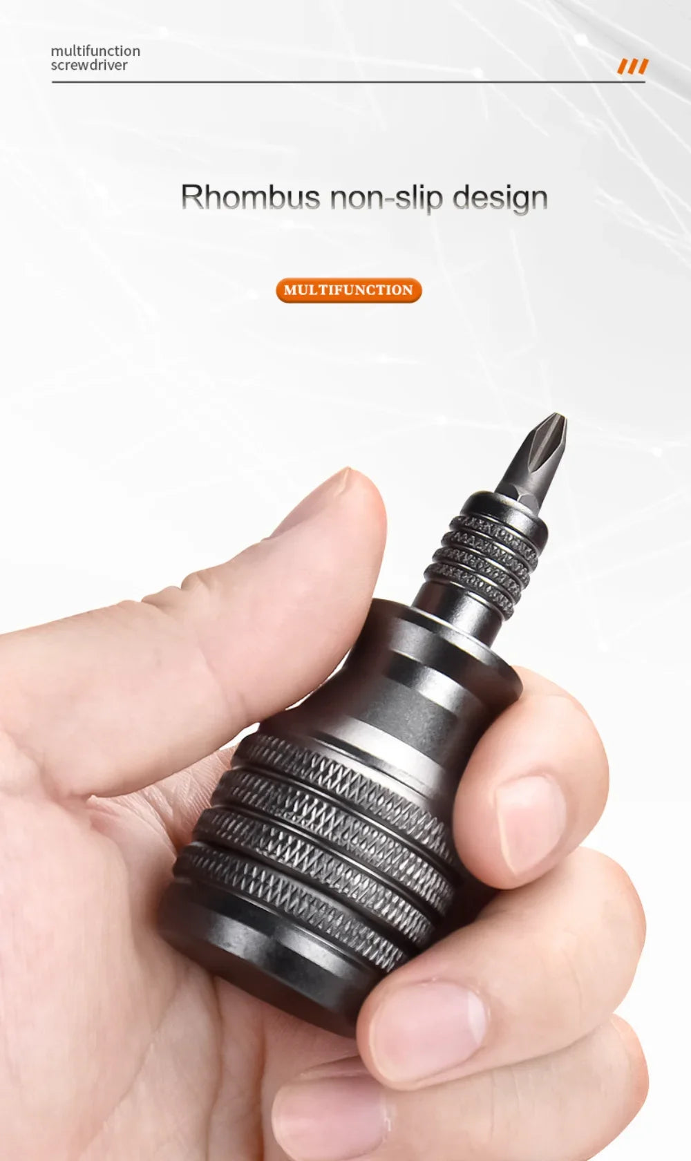 Precision 7 in 1 Mini Screwdriver Titanium Screwdrivers 1/4 Inch Magnetic Phillips Torx Screw Driver Bit Kit Home Repair Tool