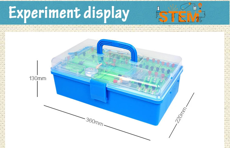 Physics Labs Circuit Learning Kit Basic Electricity Discovery Principles Kit for School Teacher Student Science Study Parallel