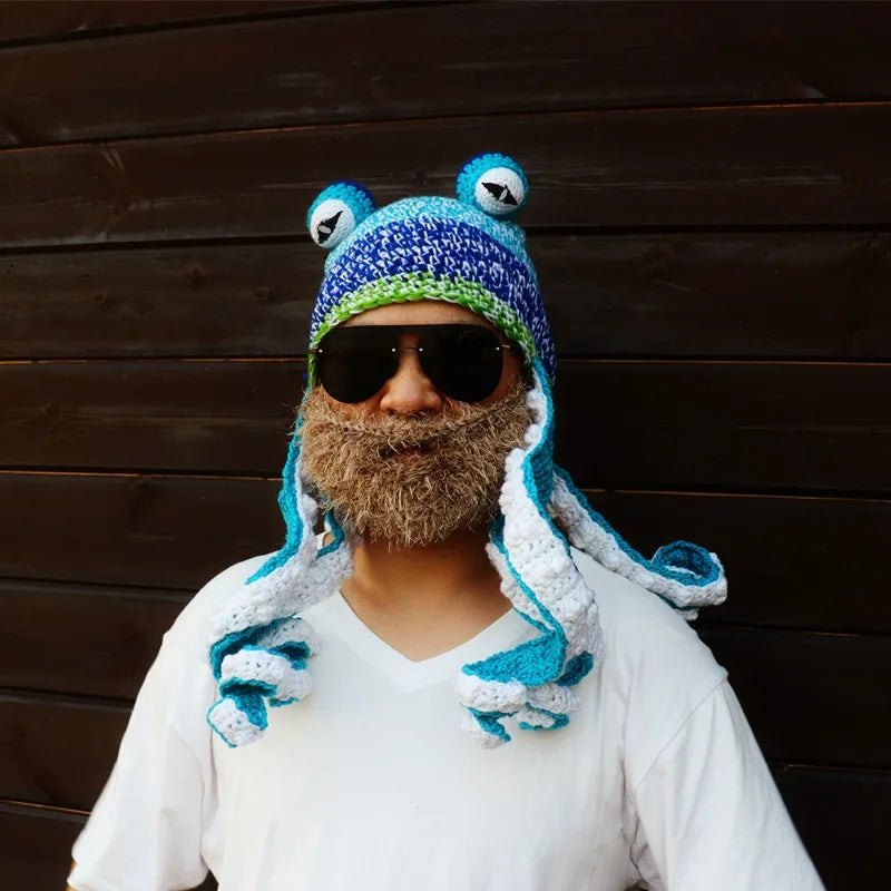 Hat Unisex Cthulhu Style Adult Party Funny Octopus Headgear Creative Holiday Gift Tricky Woolen Hat