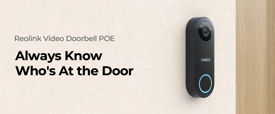 Reolink 2K+ WiFi Video Doorbell Smart Outdoor Home Video Intercom Human Detection Wired PoE Door Bell with Chime Support Alexa