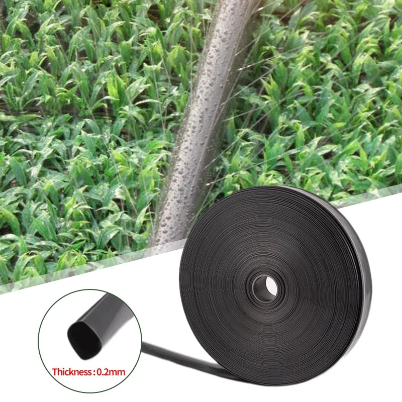 50/100M 16mm 1-Hole Micro Irrigation Drip Tape Agriculture Greenhouse Farm Flower Pots Watering Pipe Plants Soaker Hose Tubes
