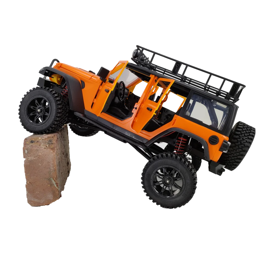 RC Crawler 4x4 Car MN128 2.4G Climbing Buggy Professional with LED Light Full Scale Remote Control Cars Toys for Boys Gift
