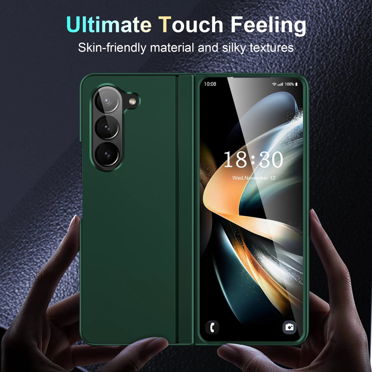 For Samsung Galaxy Z Fold 5 4 3 5G Hard PC Bracket Folding Anti-fall Full Protection Cover For Samsung Z Fold5 Fold4 Fold3 Case
