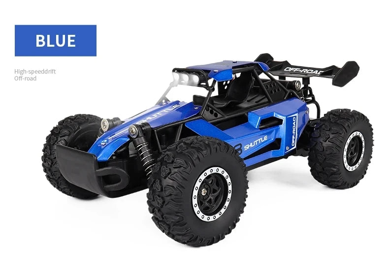 Radio 1:16 Model RC Car With LED Lights 2WD Off Road Remote Control Racing Drift Climbing Vehicle Cars Toys Gifts for Boys Girls