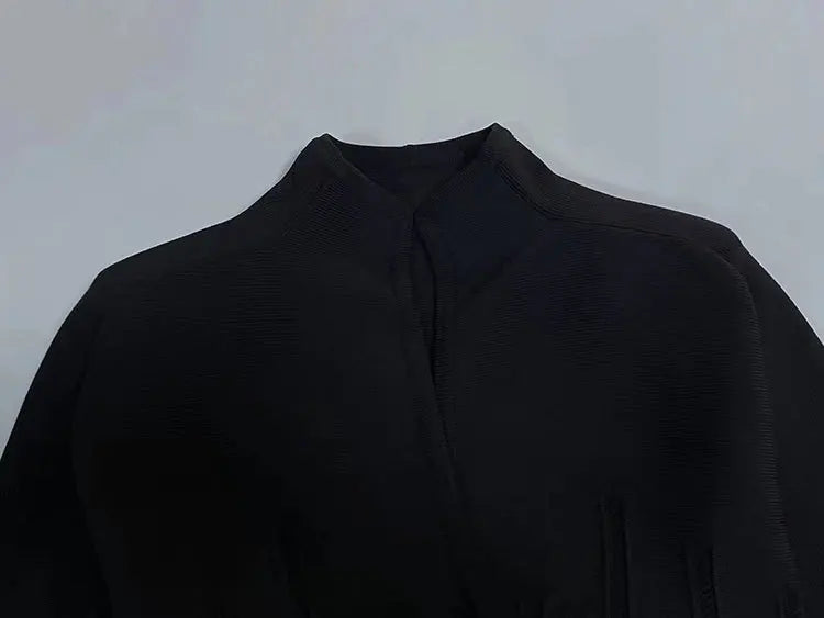 New autumn and winter women's V-neck heavy crystal button waist knitted cardigan y2k Korean version slimming hollow high-end top