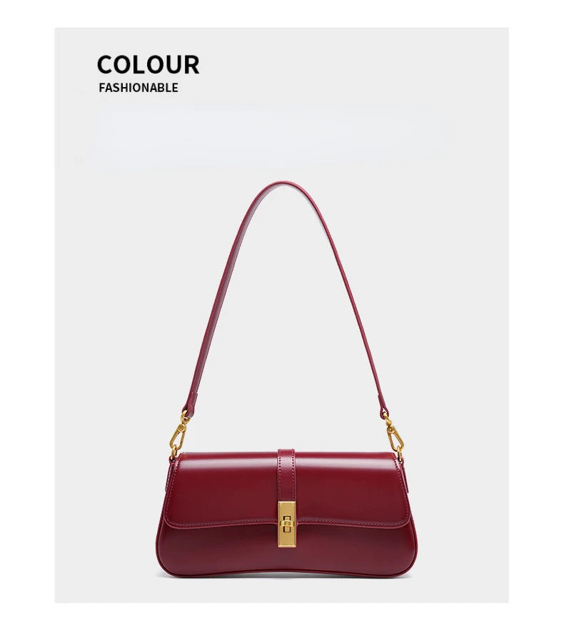 Jonlily Women Genuine Leather Shoulder Bag Female Fashion Handbag Totes Small Underarm Bag Casual Daybag Mini Purse -KG1313