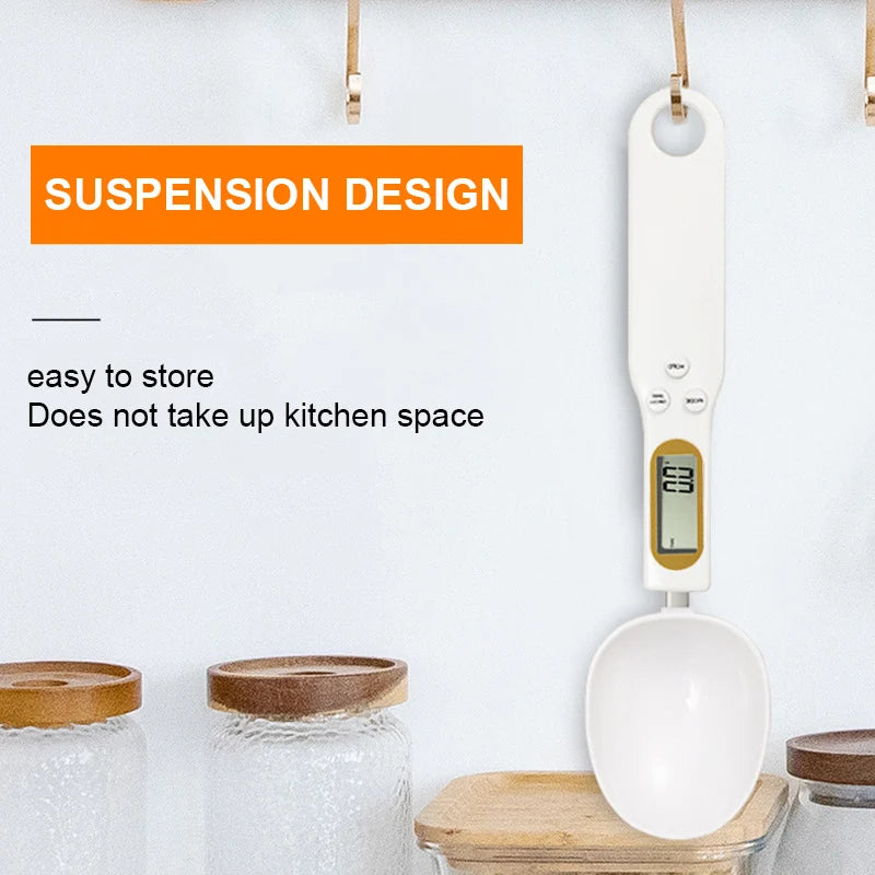 Weight Measuring Spoon LCD Digital Kitchen Scale 500g 0.1g Measuring Food Spoon Scale Mini Kitchen Tool for Milk Coffee Scale