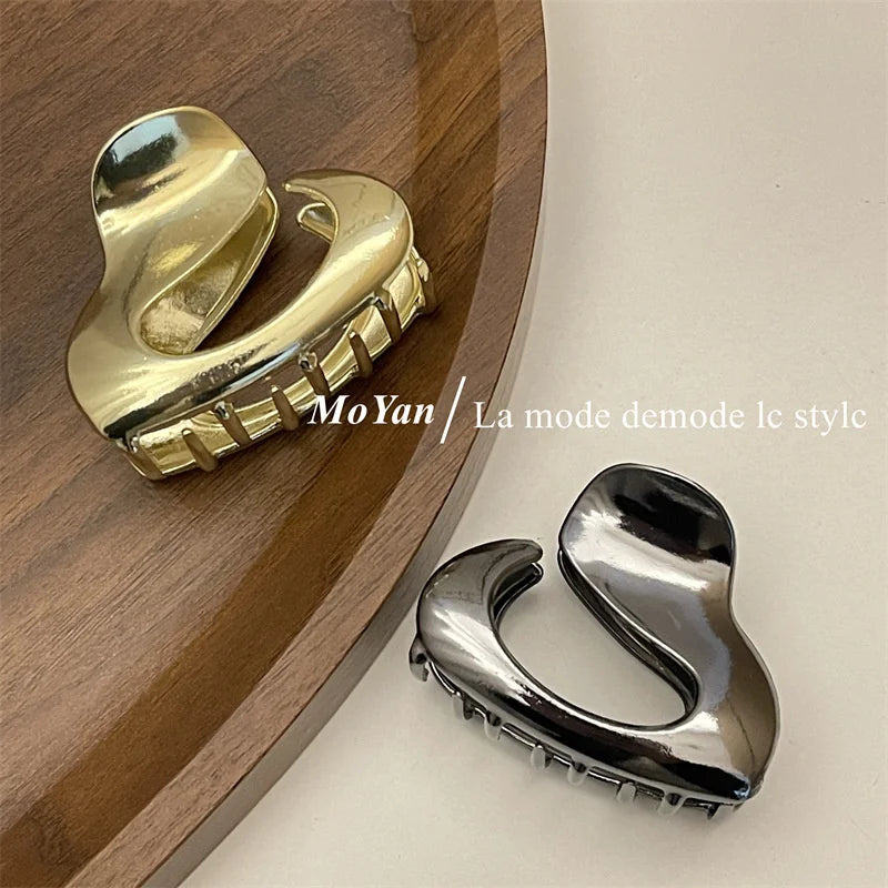 Fashion Geometric Metal Hair Claw Clips for Women Vintage Hair Clamps Crab Headband Hairpin Girls Hair Accessories Headwear