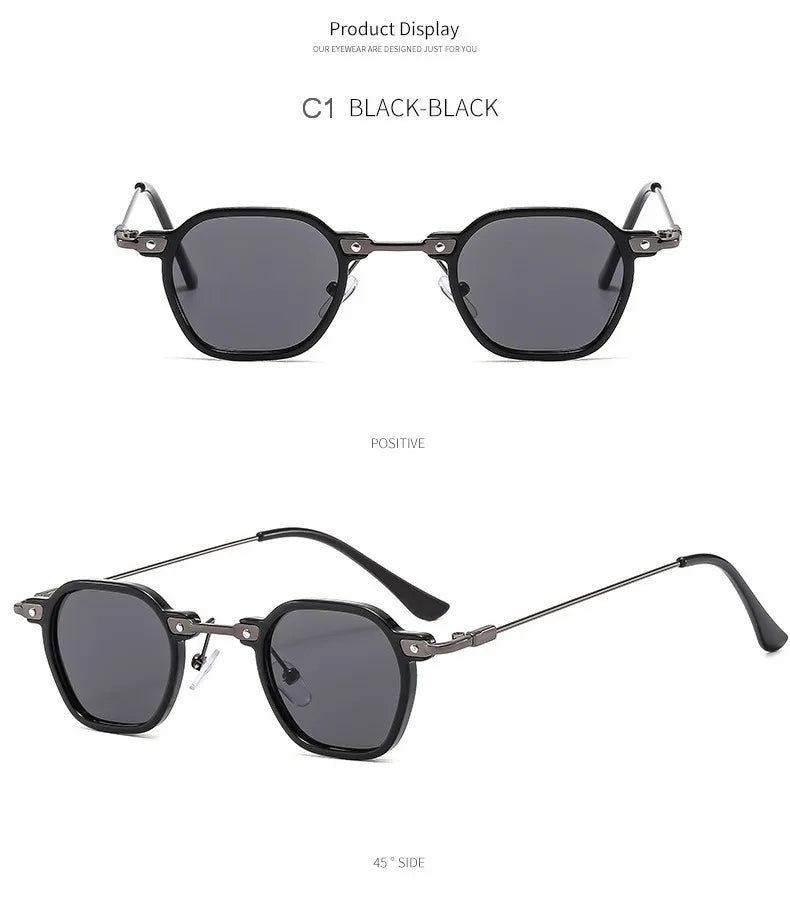 Small Square Sunglasses Riding Driving Sun Glasses Women Men Brand Designer Metal Frame Eyewear Shades Oculos De Sol UV400