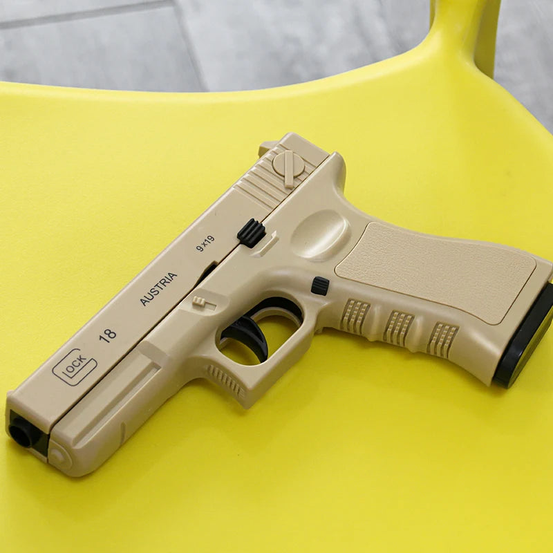 Mechanical continuous firing empty warehouse hanging toy pistol, high-quality soft bullet Desert Eagle pistol
