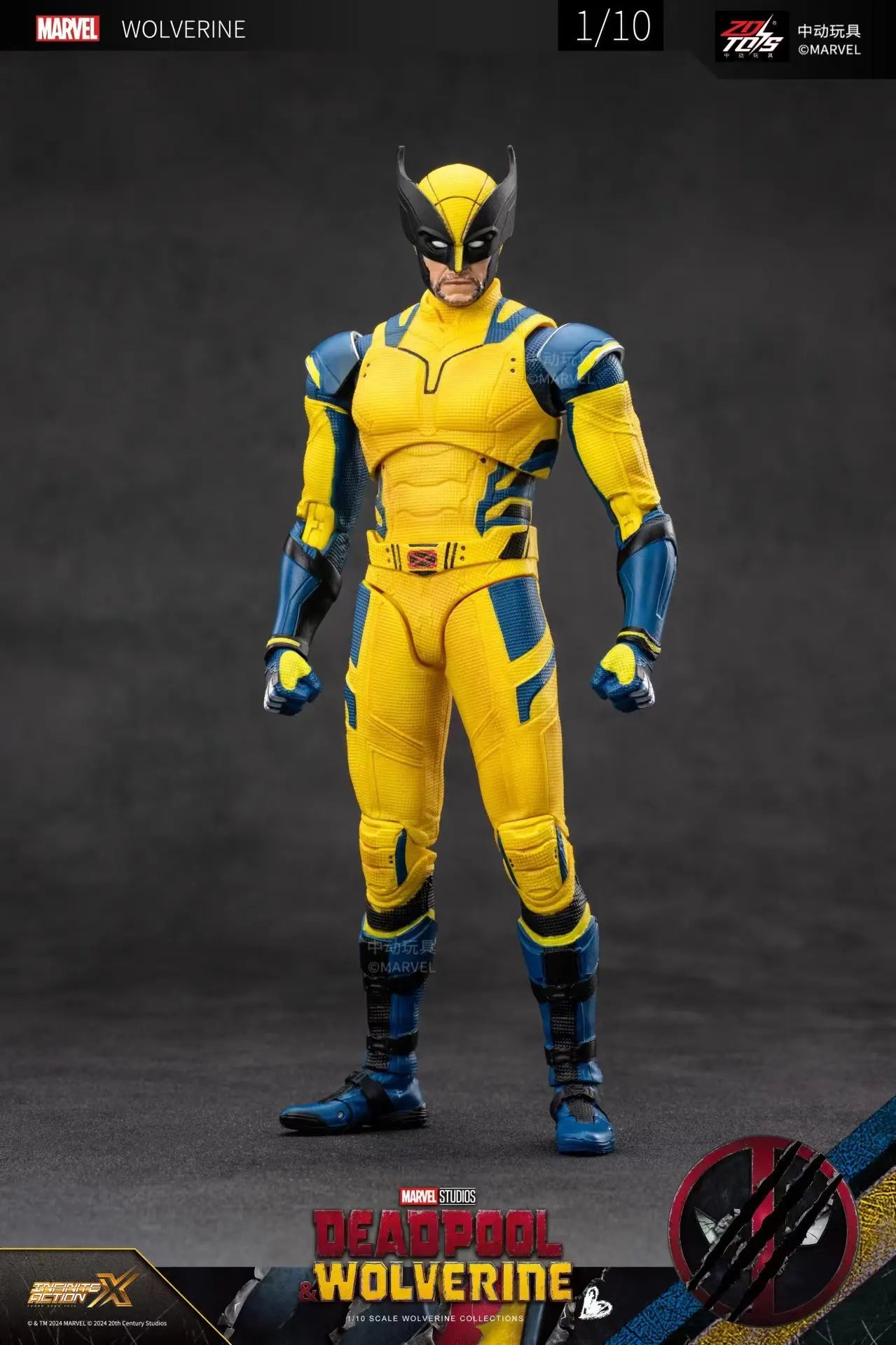 ZD Toys Deadpool & Wolverine Action figures Deadpool Boxed Wolverine Collection Adult Action Figures Kids Toy