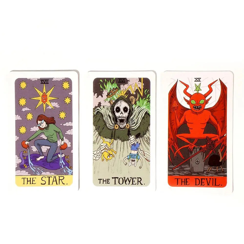 Tarot Cards Deck 78Pcs Adventure Tarot Cards Playing Board Game Party Birthday Gift Board Game Card Fortune Telling Divination