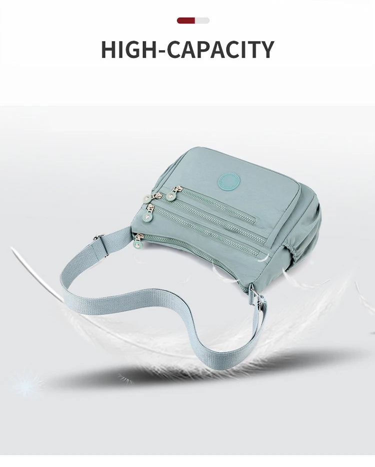 Women's Messenger large capacity Shoulder Bag Polyester Fashion Cosmetic Bag Simple and Versatile Handbag Crossbody Bag