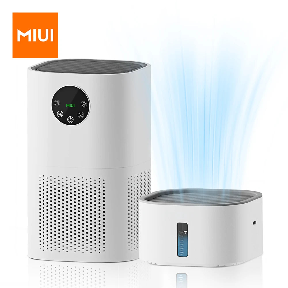 Air Purifier with Humidifier Combo for Home Allergies and Pets Hair, Smokers in Bedroom, H13 True HEPA Filter,2-in-1