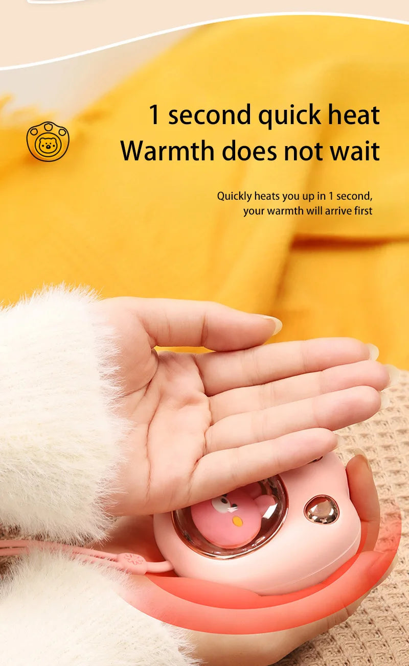 Xiaomi Hand Warmer Cute Cat Paw Rechargeable Built-in Battery For Students Adult Winer Fast Usb Heater For Camping Office School
