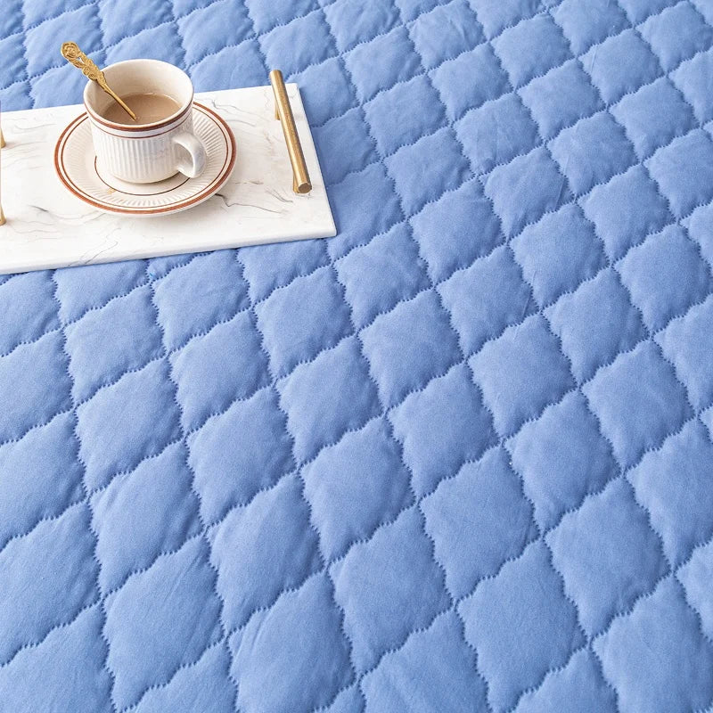 100% Waterproof Thicken Mattress Protector Cover Non-slip Fitted Bed Sheet Pad Bed Cover Single Double Bed Queen King Size 1Pc