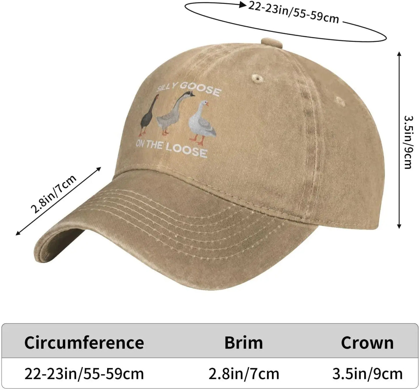 Funny Silly Goos Hat Silly Goose On The Loose Hat for Women Dad Hats Funny Hats