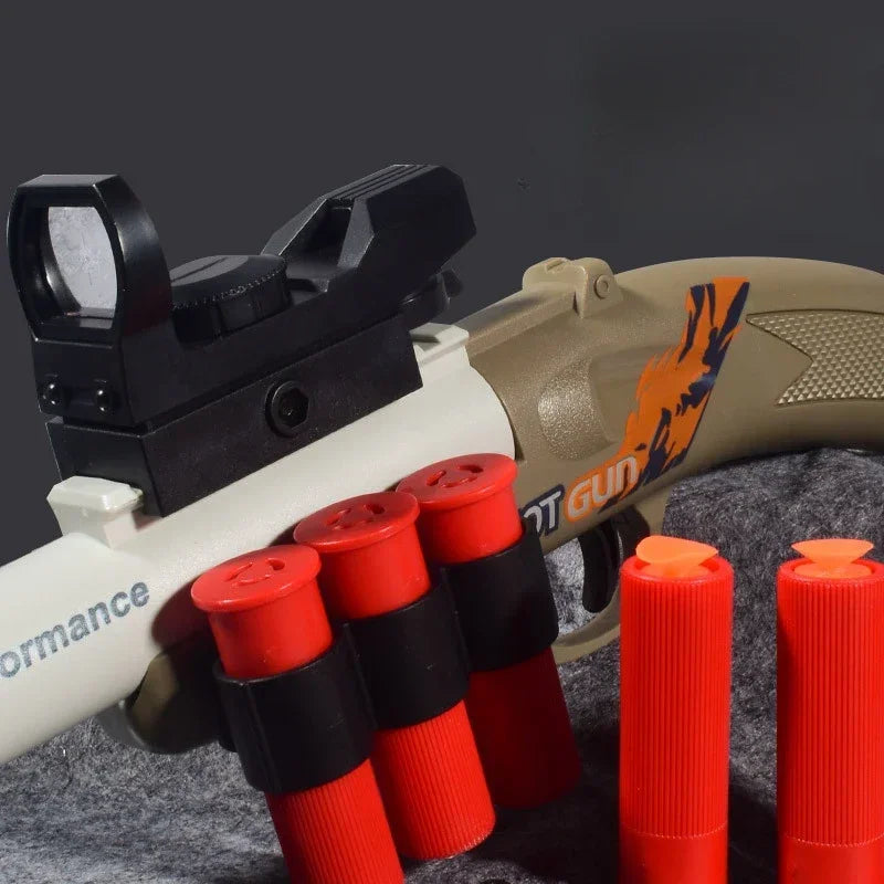 Mini S686 Shell Throwing Soft Bullet Launcher Toy Gun Airsoft Foam Bullet Blaster CS Outdoor Weapon Children Pistol
