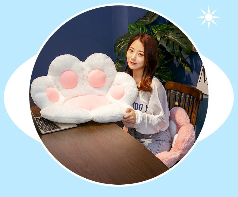Cat Paw Chair Cushion Lovely Cat Paw CushionCat Paw Shape Chair Cushion Cozy Seat Pad Floor Cushion Seat Pillow