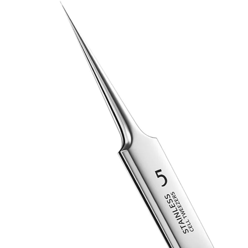 Ultra-Fine No. 5 Cell Acne Blackhead Clip Tweezers Beauty Salon Special Acne Needle Facial Care Tool