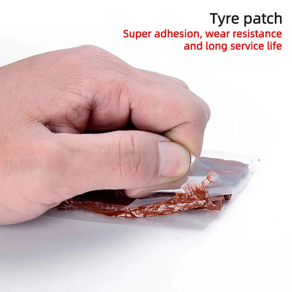 Car Motorcycle Tire Repair Tool Tire Repair Kit Studding Set Auto Bike Tubeless Tire Tyre Puncture Plug Tools with Rubber Strip