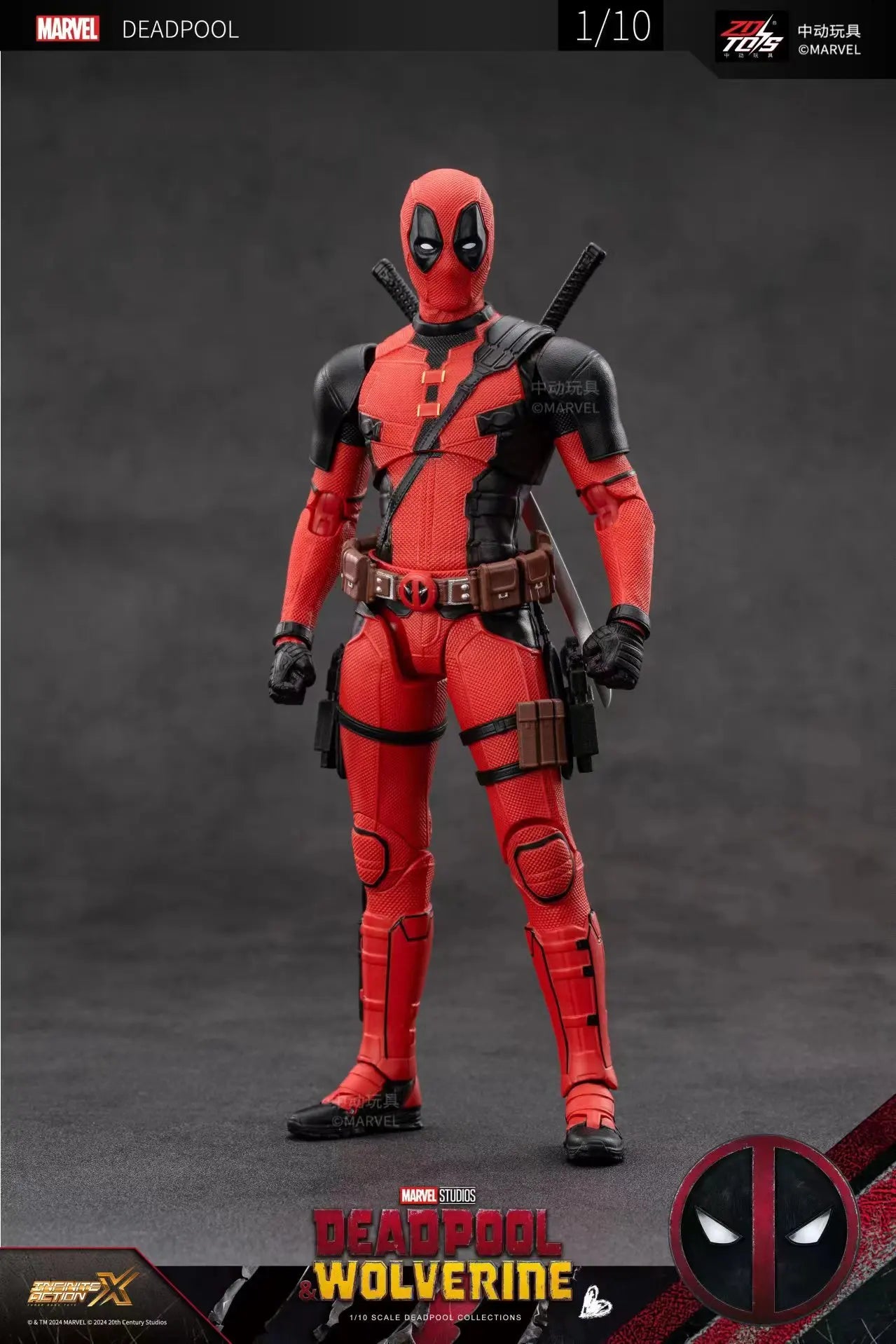 ZD Toys Deadpool & Wolverine Action figures Deadpool Boxed Wolverine Collection Adult Action Figures Kids Toy