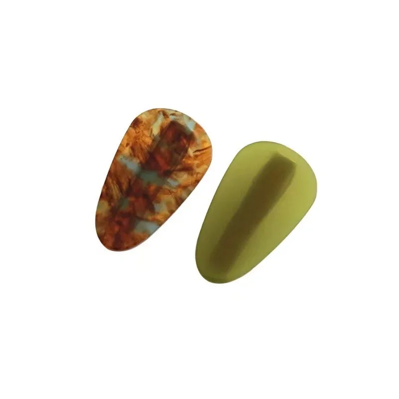 New Korean Version Daily Acetic Acid Geometric Women's Side Clip Fashionable and Fresh Girl Hair Clip Retro Bangs Duckbill Clip