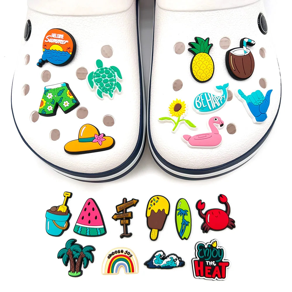Sea Animal Collection Whale Shark Shoe Charms for Clogs Sandals Decoration Shoe Accessories Charms for Friends Gifts