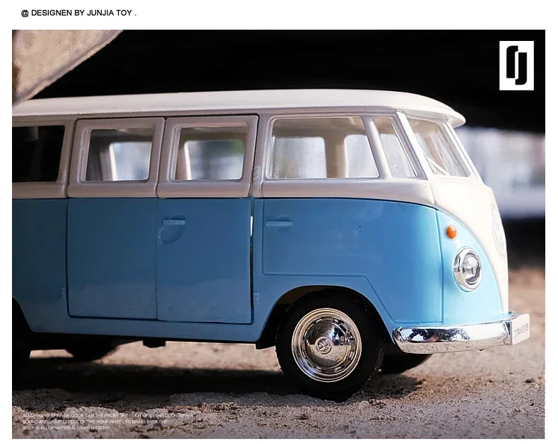 1:36 Volkswagen T1 Bus Miniature Car VW Toys Alloy Diecasts Diecasts Scale Metal Collection Car Model Vehicles Kids Toy Car X23