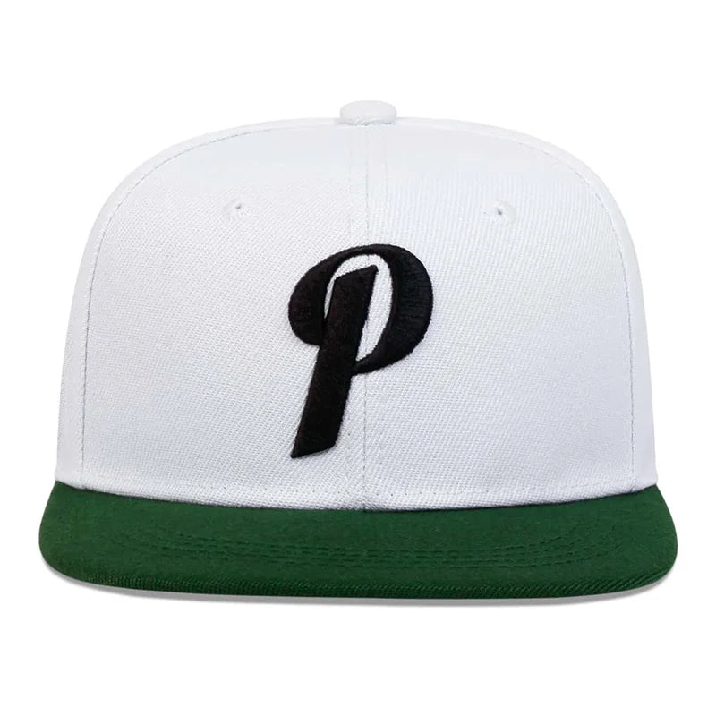 Unisex P Letter Embroidery Hip-hop Hats Outdoor Adjustable Casual Baseball Caps Sunscreen Hat