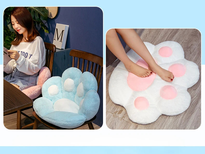 Cat Paw Chair Cushion Lovely Cat Paw CushionCat Paw Shape Chair Cushion Cozy Seat Pad Floor Cushion Seat Pillow