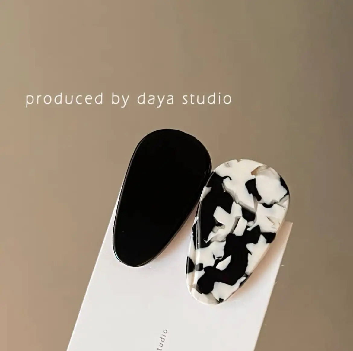 New Korean Version Daily Acetic Acid Geometric Women's Side Clip Fashionable and Fresh Girl Hair Clip Retro Bangs Duckbill Clip
