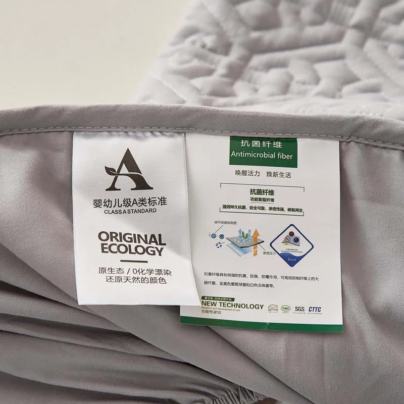 Pure Cotton Soft Quilted Mattress Cover Anti-bacterial King Size Customized Bed Pad Protector Cover Not Included Pillowcase