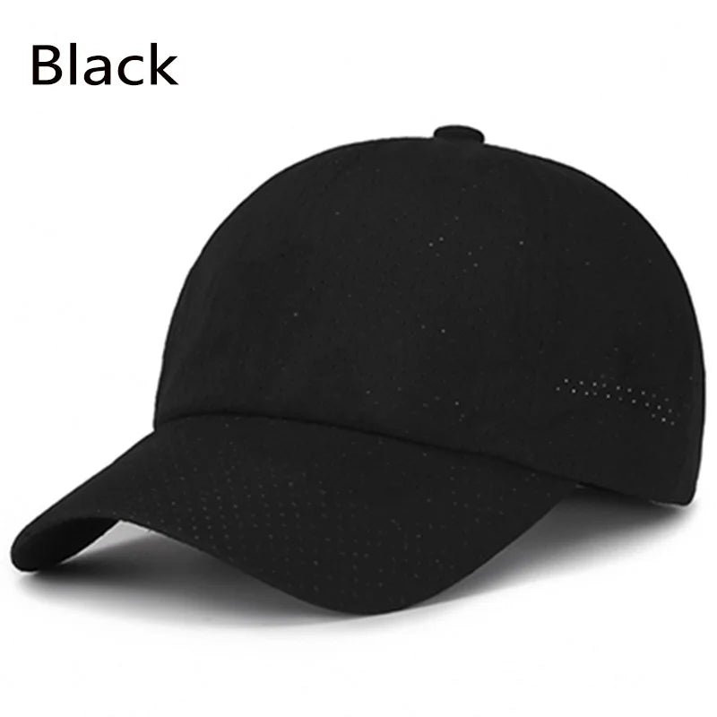 2024 New Summer Men Women Snapback Quick Dry Mesh Baseball Cap Sun Hat Bone Breathable Hats Adjustable outdoor hat