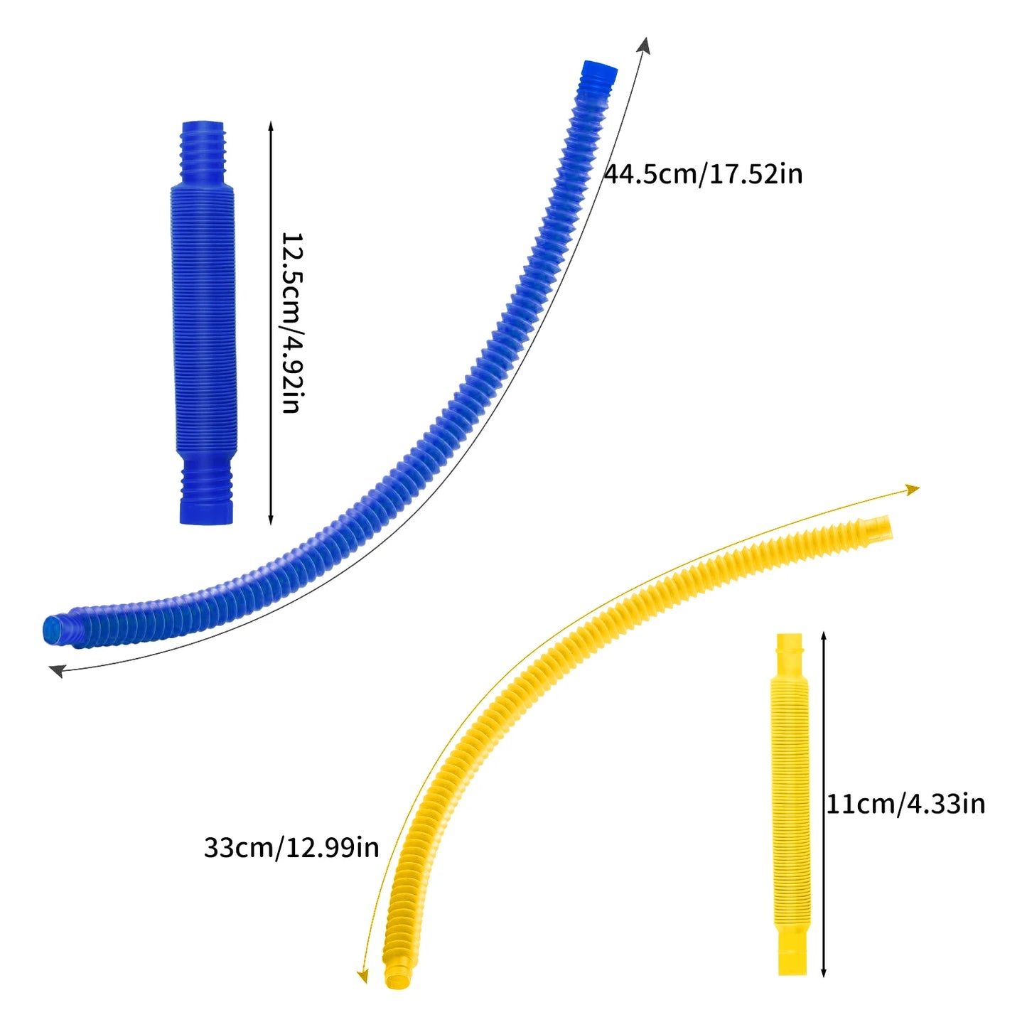 10-30PCS Colorful Telescopic Tubes Fidget Toys Plastic Sensory Pop Tubes Stress Relief Toys Adults Decompression Kids Toys Gifts