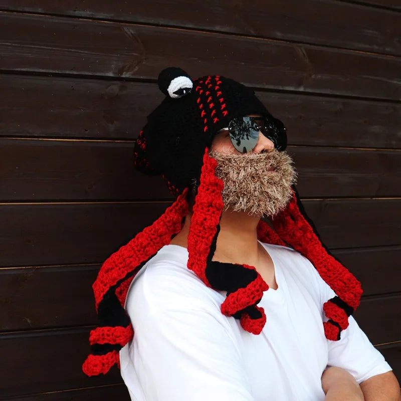 Hat Unisex Cthulhu Style Adult Party Funny Octopus Headgear Creative Holiday Gift Tricky Woolen Hat