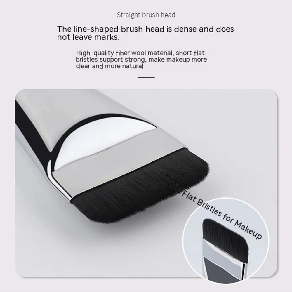 Stainless Steel Makeup Spatula Mixing Stick Foundation Brush Set Eyeshadow Cream Pigment Mixing Tool Face Contour Brush Tool