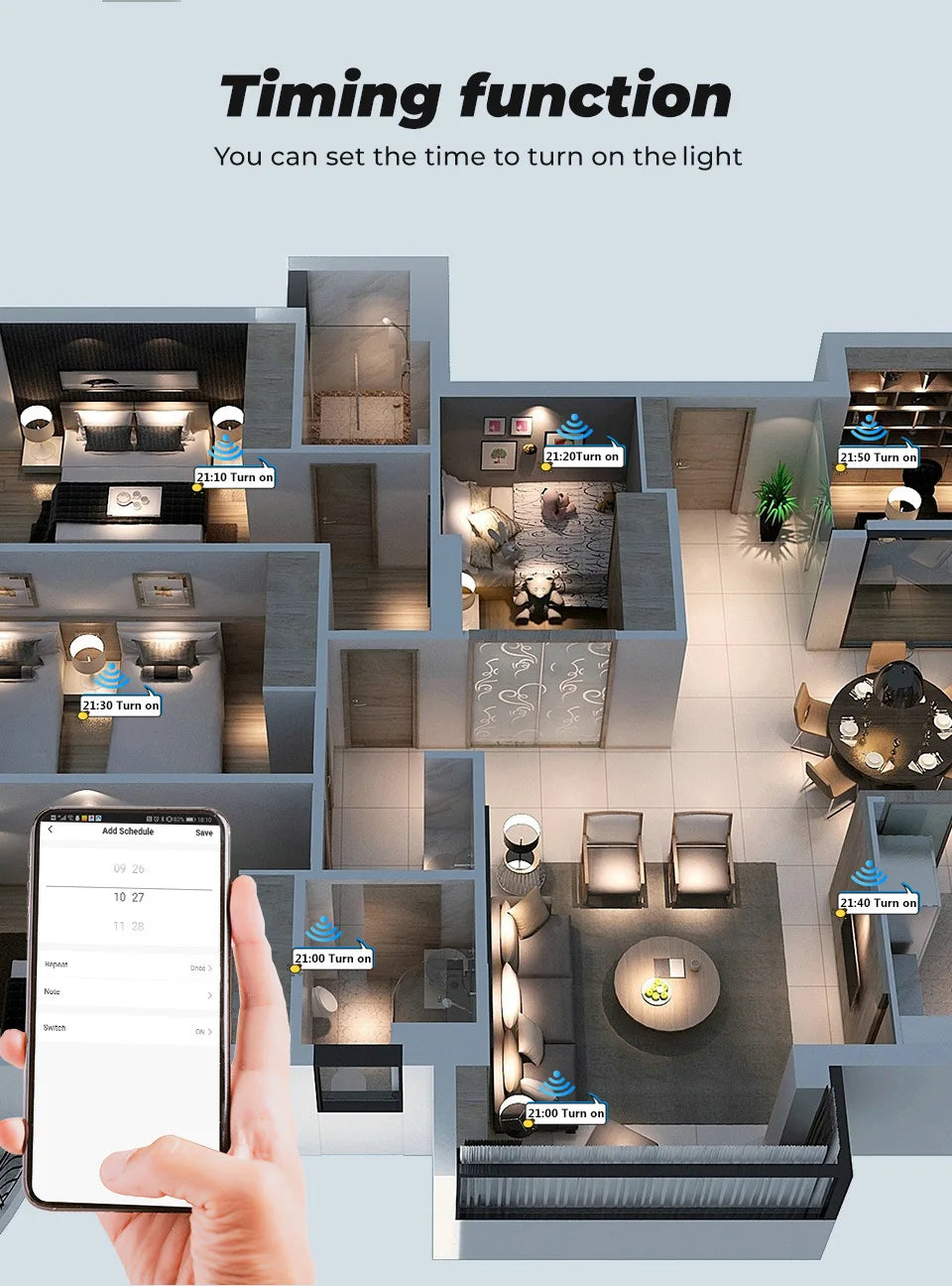 Tuya US Smart Life LED Dimmer Switch Wifi Remote Home Lights Dimming Touch Switches Voice Control Alexa Google Home Smart Home