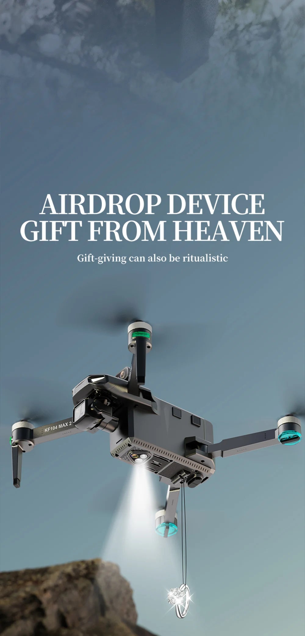 KF104 MAX2 4K Dual Camera Professional Drone with Screen RC Quadcopter GPS Wide Angle 3-Axis Gimbal Obstacle Avoidance Aircraft