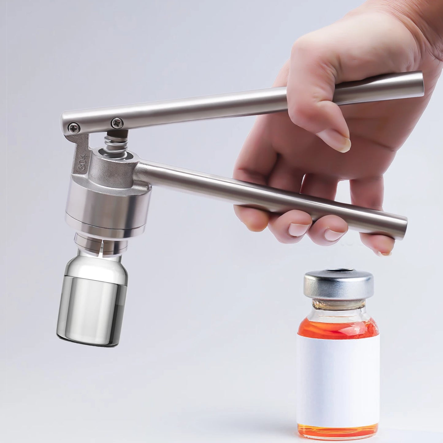 20MM Capping Pliers Manual Vial Crimper for Perfume or Glass Bottles for School Laboratory and Home