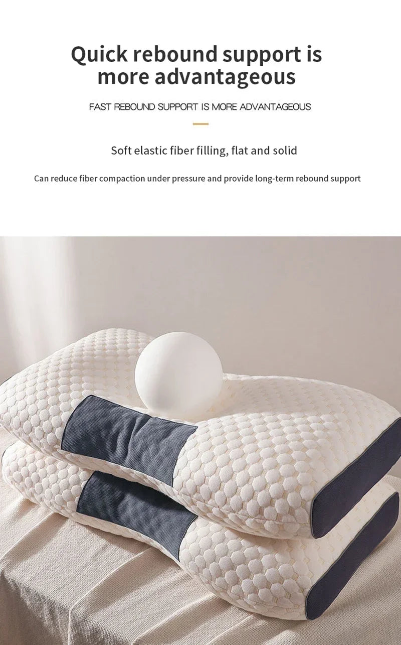 Cervical Orthopedic Neck Pillow Help Sleep And Protect The Pillow Neck Household Soybean Fiber SPA Massage Pillow For Sleeping