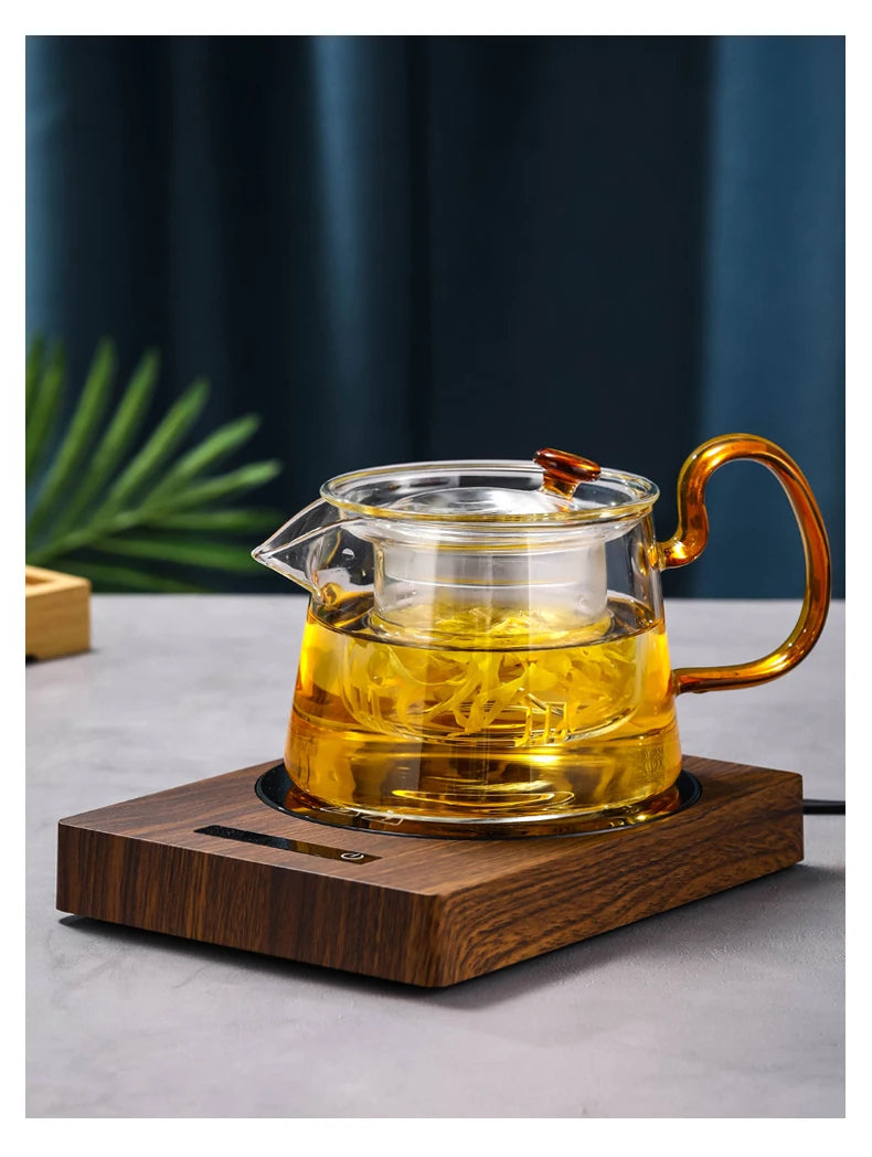 200W Cup Heater Mug Warmer 100°C Hot Tea Maker 5 Gear Warmer Coaster Electric Hot Plate Heating Pad Coffee Milk Tea 110V/220V