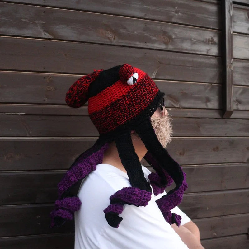 Hat Unisex Cthulhu Style Adult Party Funny Octopus Headgear Creative Holiday Gift Tricky Woolen Hat